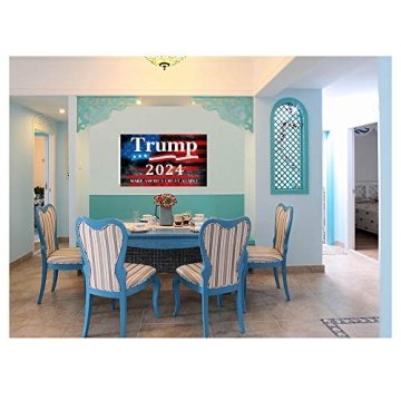 Trump 2024 Flag 3x5 ft with Brass Buttonholes