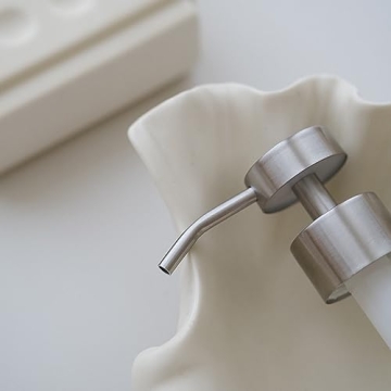 Chubby Donut Ceramic Soap Dispenser Set for Kitchen and Bath