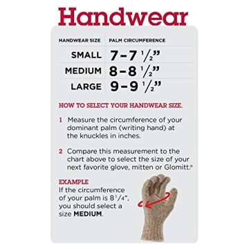 Fox River Unisex Fingerless Gripper Glove, Brown Tweed