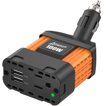 Ampeak 100W Car Power Inverter - Compact and Efficient Charging Solution for On-the-Go