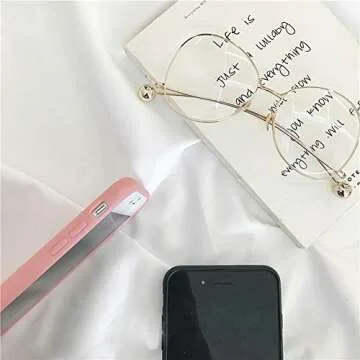 UnnFiko Leather Wallet Phone Case with Credit Card Holders, Lace Dog Pocket Cover with Card Slots for iPhone 7 Plus/iPhone 8 Plus (Pink, iPhone 7 Plus / 8 Plus)