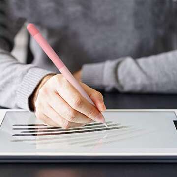 Delidigi Pencil Case Compatible with Apple Pencil 1st Generation Case, Gradient Color Silicone Prote...