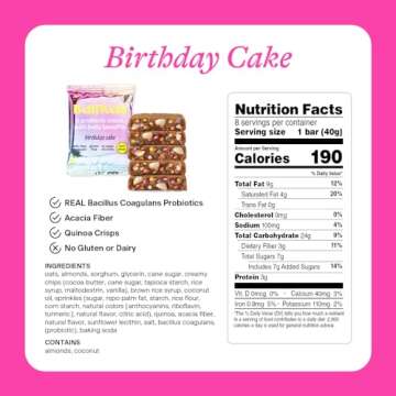 Belliwelli Soft Baked Probiotic Snack Bar | Gluten-Free, Dairy-Free, Vegan, & Low-FODMAP | Birthday ...