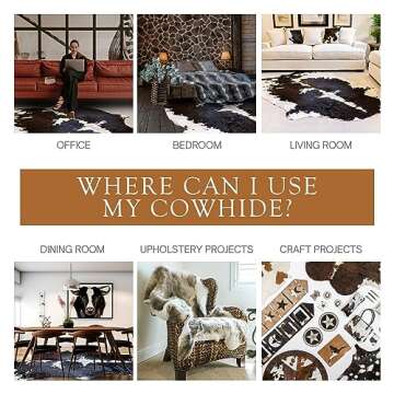 Luxurious Sunshine Cowhides Cowhide Rug for Stylish Spaces