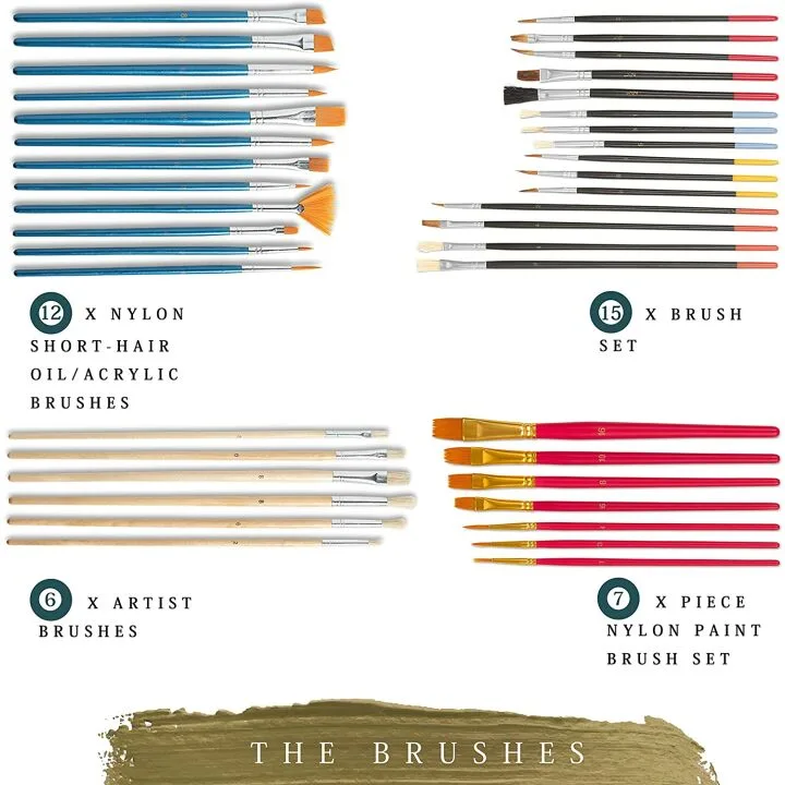 139-Piece Deluxe Artist Painting Set with Easel