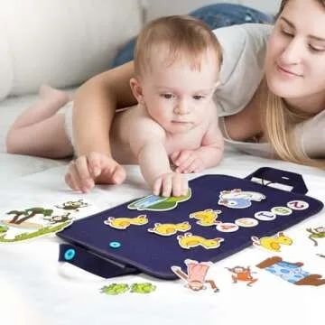 CHEFAN Felt-Board for Toddler, Flannel Board Stories for Preschool Activities, 4 Sets Felt Storytell...