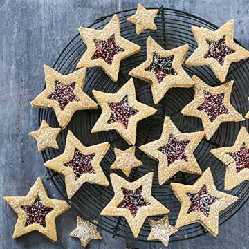 Antallcky Star Cookie Cutter Set - 5 Stainless Steel Molds