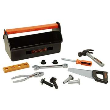 BLACK+DECKER Jr. My First Tool Box - Safe & Fun 15-Piece Set