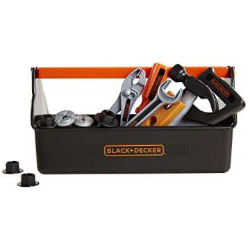 BLACK+DECKER Jr. My First Tool Box - Safe & Fun 15-Piece Set