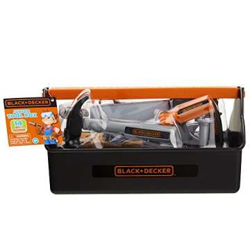 BLACK+DECKER Jr. My First Tool Box - Safe & Fun 15-Piece Set