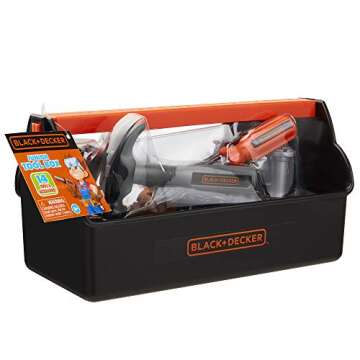 BLACK+DECKER Jr. My First Tool Box - Safe & Fun 15-Piece Set
