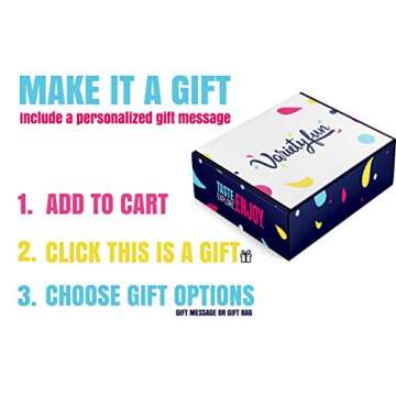 Chips, Cookies, Candy,Crackers Care Package Rotating Bulk Sampler by Variety Fun (Care Package 50 Count)