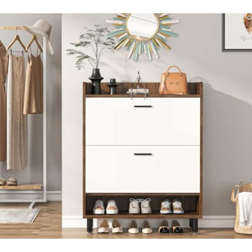 Tribesigns Shoe Cabinet for Stylish Shoe Storage Solution