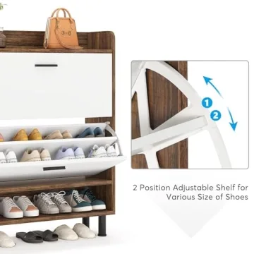 Tribesigns Shoe Cabinet for Stylish Shoe Storage Solution