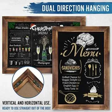 HBCY Creations 20x30 Wall Chalkboard with Magnetic Surface