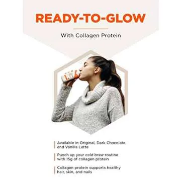 Bulletproof Dark Chocolate Cold Brew Coffee Plus Collagen Protein, Keto Friendly with Brain Octane C8 MCT Oil and Grass Fed Butter, Sugar Free, Dark Chocolate, 12 Pack