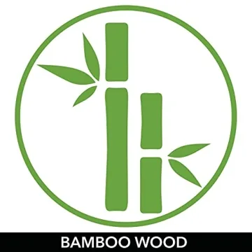 mDesign Bamboo Lazy Susan Turntable for Kitchen & Pantry