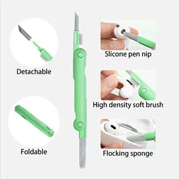 7 in 1 Electronic Cleaner kit - Keyboard Cleaner, Keyboard Cleaning Kit, Multifunctional Cleaning Brush, Electronic Cleaner for Airpods pro/Laptop/Phone/Screen (5ml Screen Cleaning Solution)