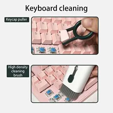 7 in 1 Electronic Cleaner kit - Keyboard Cleaner, Keyboard Cleaning Kit, Multifunctional Cleaning Brush, Electronic Cleaner for Airpods pro/Laptop/Phone/Screen (5ml Screen Cleaning Solution)