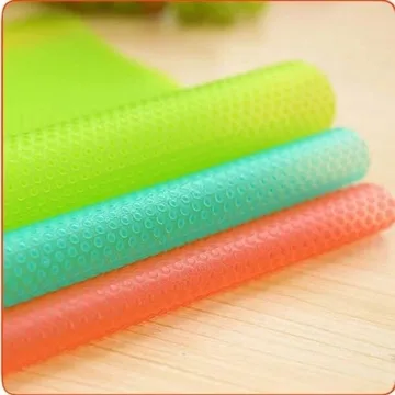 Aiosscd 7 PCS Colorful Refrigerator Shelf Mats