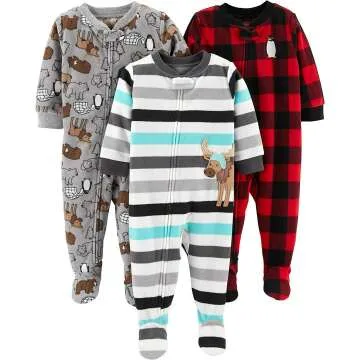 Flame Resistant Fleece Pajamas for Toddlers & Boys