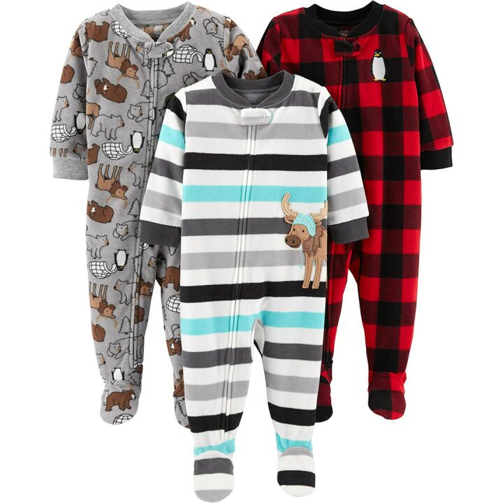 Flame Resistant Fleece Pajamas for Toddlers & Boys