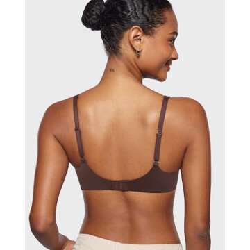 INLYRIC Women's Mesh Balconette Bra Sexy Demi Supportive Comfortable Seamless Underwire Unlined Sheer Bras Hazelnut - Sheer 34DD