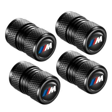 YHEESHIGN Tire Valve Stem Caps - Universal Black Caps for Cars, Trucks, and Motorcycles