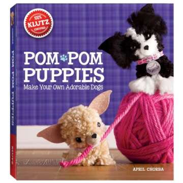 Fun Klutz Pom-Pom Puppies Craft Kit for Creativity