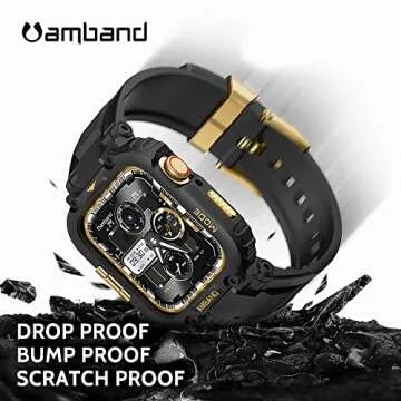 amBand Rugged Case and Bands for Apple Watch 45mm