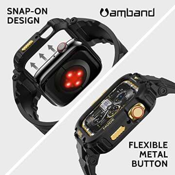 amBand Rugged Case and Bands for Apple Watch 45mm