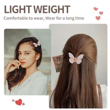 Multi Color Crystal Rhinestones Butterfly Hair Claw Clip for Women Girls