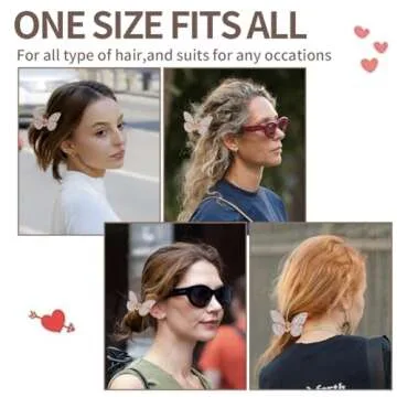 Multi Color Crystal Rhinestones Butterfly Hair Claw Clip for Women Girls