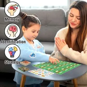 YTSQLER Animal Matching Game for Kids 100PCS Memory Card Game for Toddlers Preschool Learning Activities Memory Matching Cards Boys Girls Family Board Game