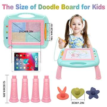 Toys for 1-2 Year Old Girls,Magnetic Drawing Board Toddler Toys for Girls Boys,Erasable Doodle Board Kids Toys,Birthday Gifts for 1 2 3 Year Old Girl