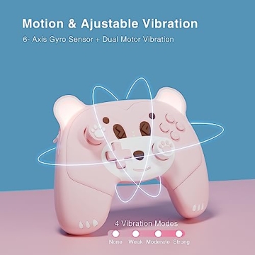 Mytrix Pink Wireless Controller for Nintendo Switch - Cute & Functional