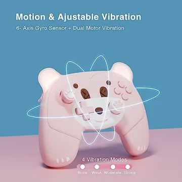 Mytrix Pink Wireless Controller for Nintendo Switch - Cute & Functional