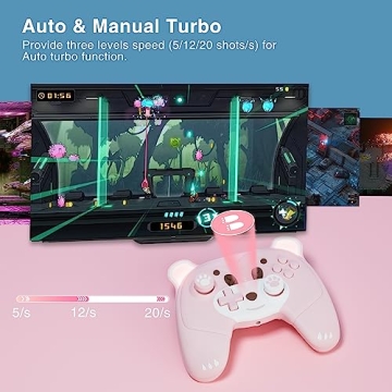 Mytrix Pink Wireless Controller for Nintendo Switch - Cute & Functional