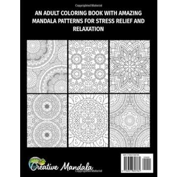 Mandala Art: An Adult Coloring Book for Stress Relief and Relaxation