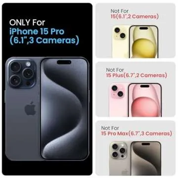 FireNova Designed for iPhone 15 Pro Case, Silicone Upgraded [Camera Protection] Phone Case with [2 Screen Protectors], Soft Anti-Scratch Microfiber Lining Inside, 6.1 inch, Chalk Pink