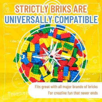 Strictly Briks Compatible with Lego Classic Bricks Starter Kit, Blue, Green, Red & Yellow, 2x4 Studs - Creative Play Set for Above 3 - Compatible with All Brands - 96 Piece Building Blocks for Kids