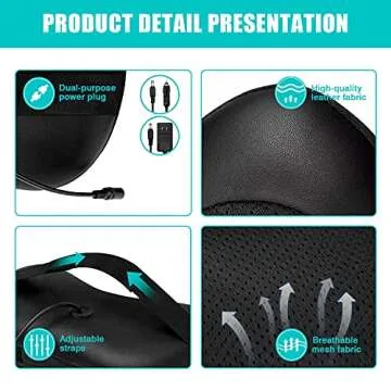 iKristin Shiatsu Massager with Heat for Ultimate Relief