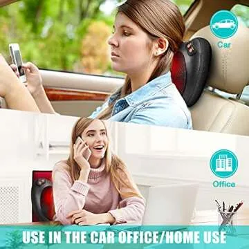 iKristin Shiatsu Massager with Heat for Ultimate Relief