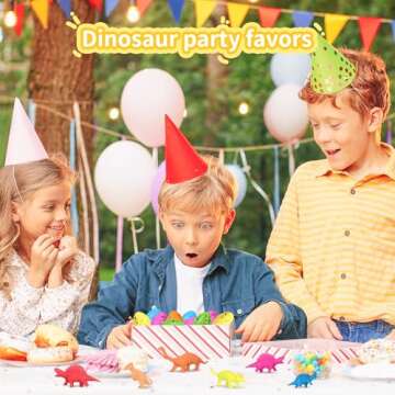 yocjoky 24 PCS Easter Eggs Fillers with Dinosaur Toys