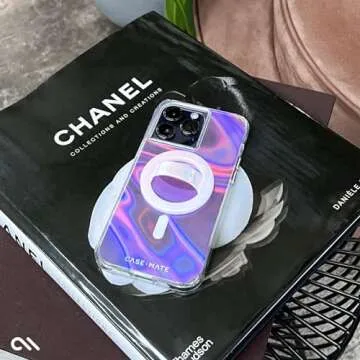 Case-Mate Magnetic Phone Grip MagSafe Loop Grip - Detachable Holder for Hand - Thin Collapsible Soft MagSafe Grips for Back of Phone for iPhone 16 Pro Max /15 Pro Max/14/13/12/S25 Ultra - Soap Bubble