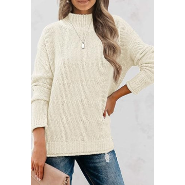 MEROKEETY Women's Cozy Turtleneck Sweater - Stylish Comfort