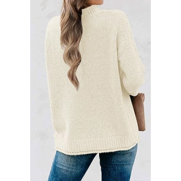 MEROKEETY Women's Cozy Turtleneck Sweater - Stylish Comfort