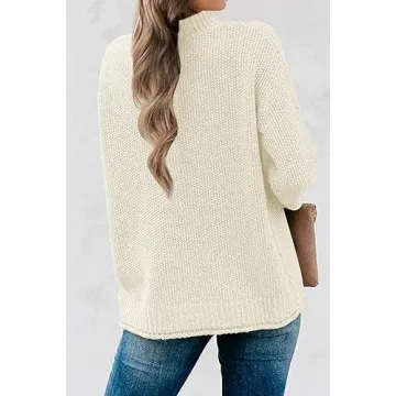 MEROKEETY Women's Cozy Turtleneck Sweater - Stylish Comfort
