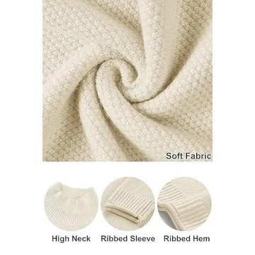 MEROKEETY Women's Cozy Turtleneck Sweater - Stylish Comfort