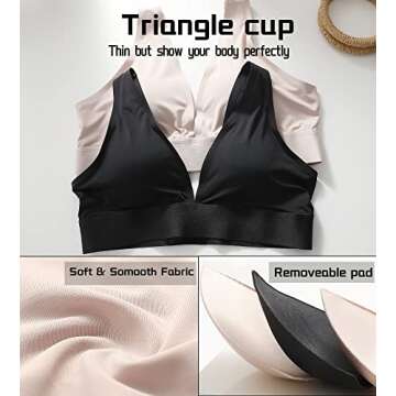 Knowyou Seamless Plunge Bra for Comfort & Style